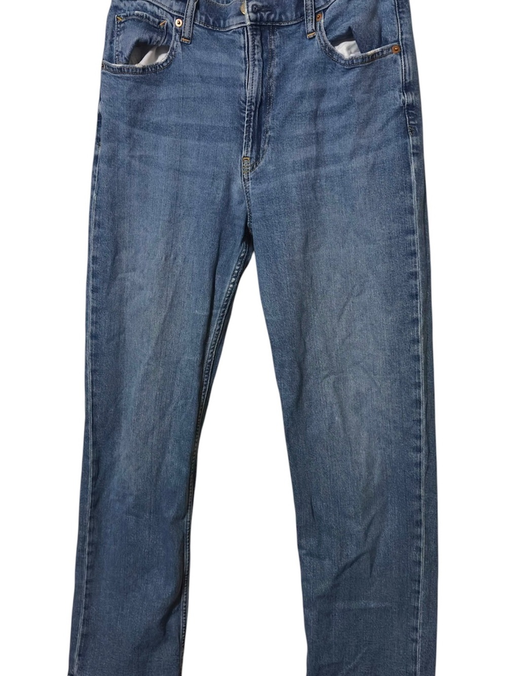 GAP Straight-Leg Jeans in Medium Blue
